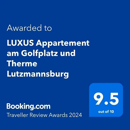 Luxus Am Golfplatz Und Therme Lutzmannsburg Apartament *